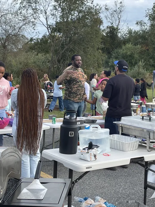 SCA families gathered for a cookout at Family Night